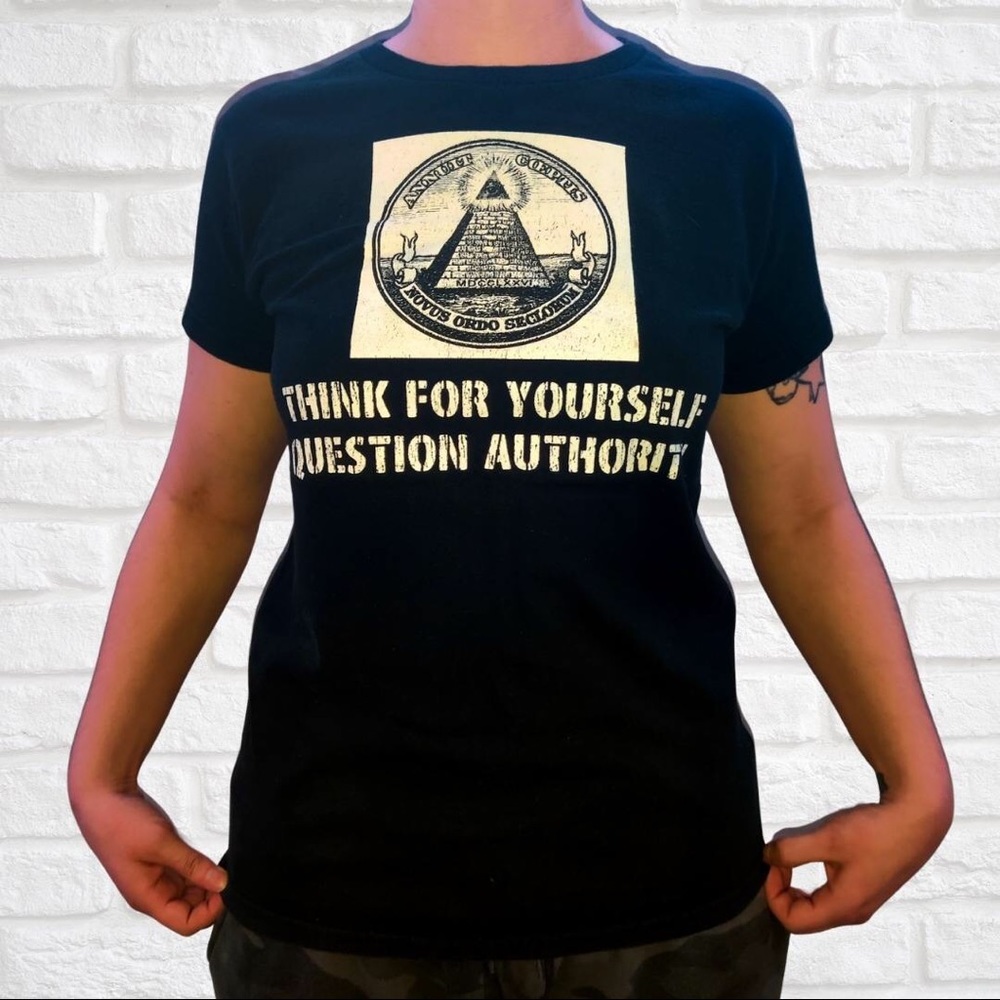 Black Question Authority T-Shirt